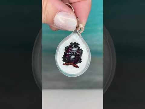 💀 Jack 🎃 Handmade Borosilicate Glass Pendant with Waterslide Decal