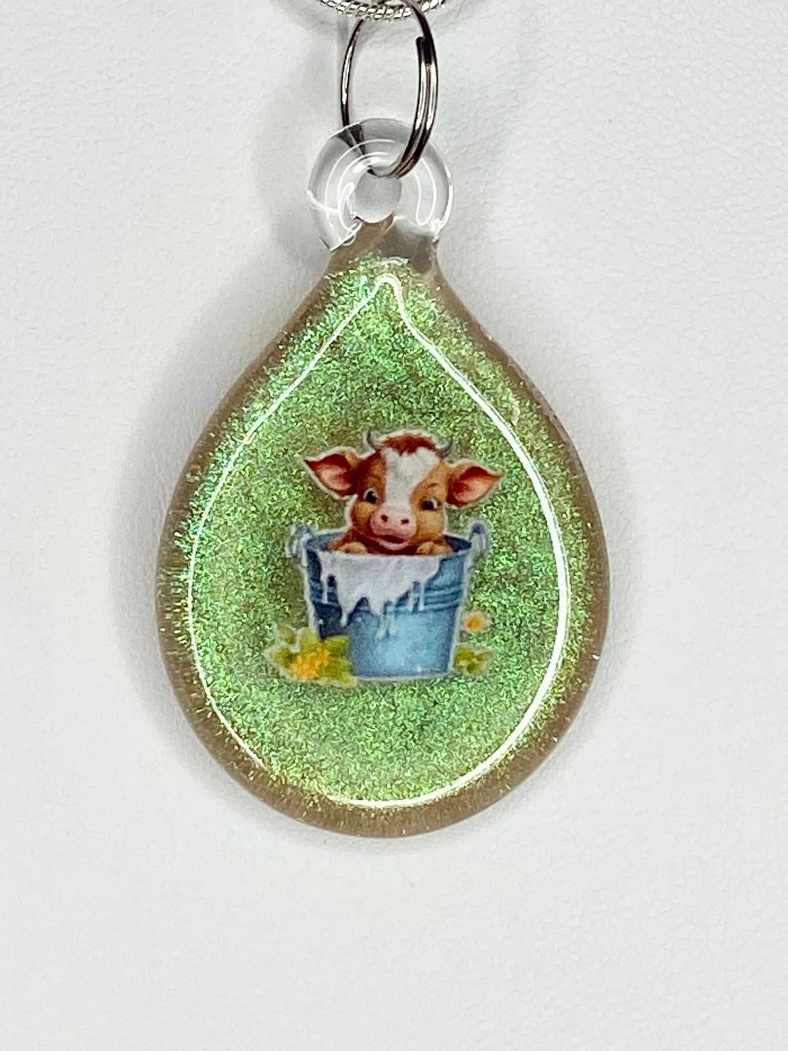 🐮 Buckeroo Moo 🐮 Handmade Borosilicate Glass Pendant