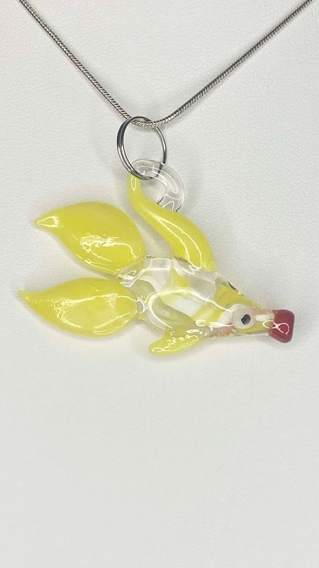 🐠 Sunshine 🐠 Handmade Borosilicate Glass Fish Pendant