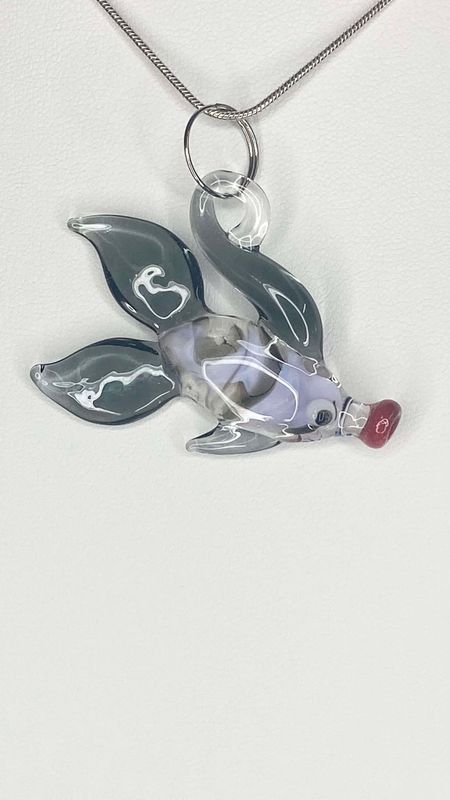 🐠 Murky 🐠 Handmade Borosilicate Glass Fish Pendant
