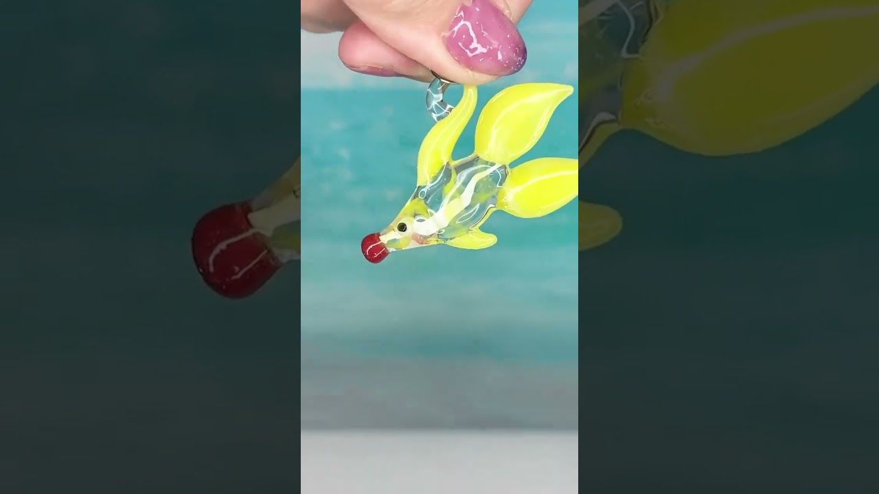 🐠 Sunshine 🐠 Handmade Borosilicate Glass Fish Pendant