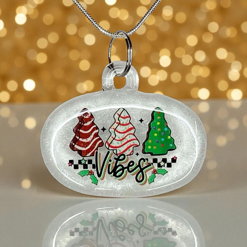🎄 Christmas Vibes 🎄 Handmade Borosilicate Glass with UV-DTF decal