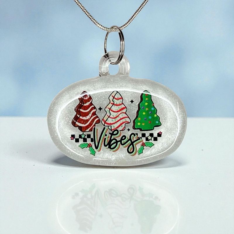 🎄 Christmas Vibes 🎄 Handmade Borosilicate Glass with UV-DTF decal