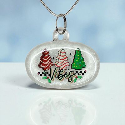 🎄 Christmas Vibes 🎄 Handmade Borosilicate Glass with UV-DTF decal
