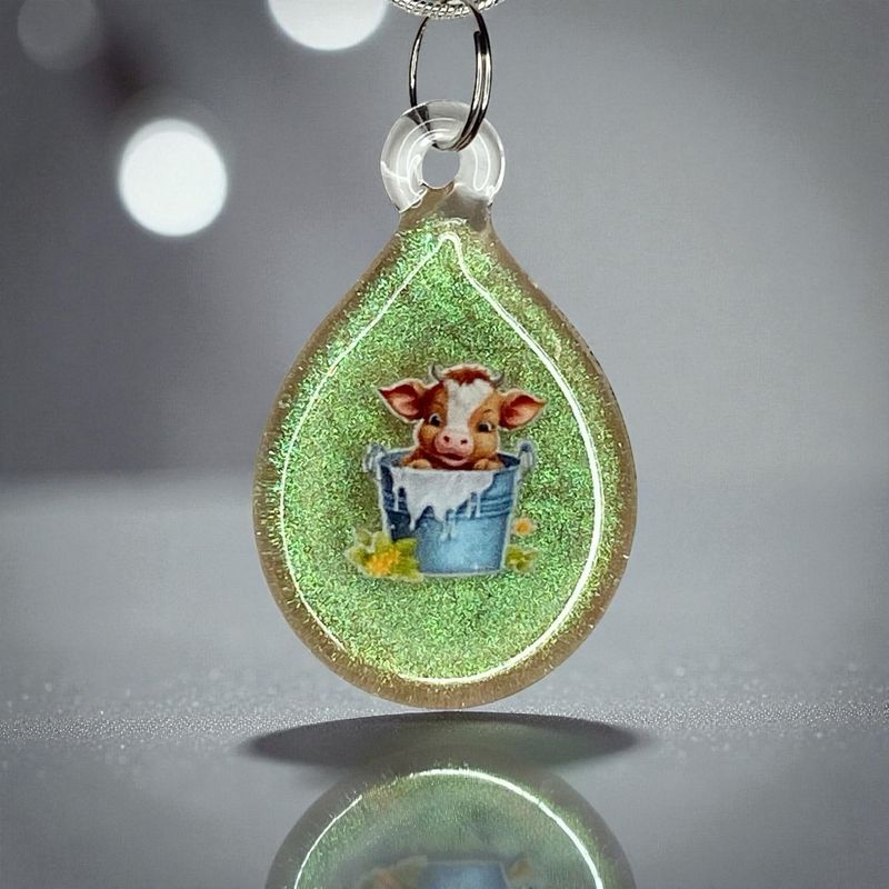 🐮 Buckeroo Moo 🐮 Handmade Borosilicate Glass Pendant