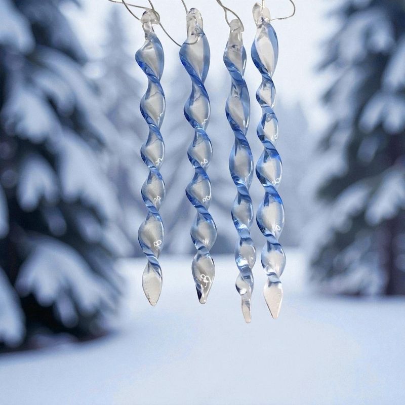 Blue Icicle With Poem