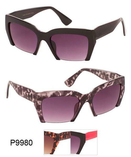 Angled Semi-Rimless Shades