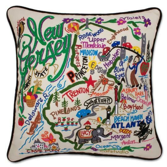 New Jersey State pillow 20x20
