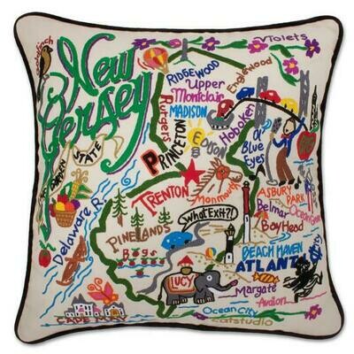 New Jersey State pillow 20x20