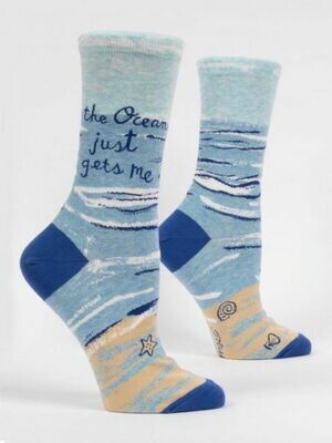Ocean Gets Me Women&#39;s Sock