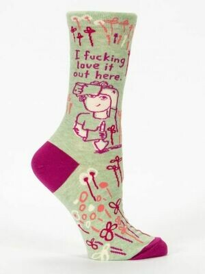 I F*ing Love It Out Here Women's Sock