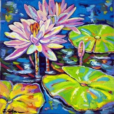 SE lillies dance in the light print