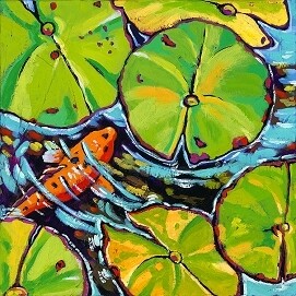 SE peeking through lily print