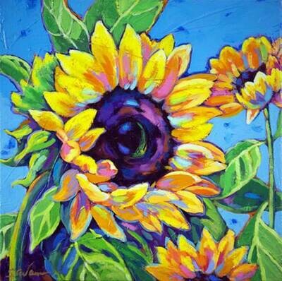 SE sunflower dance print