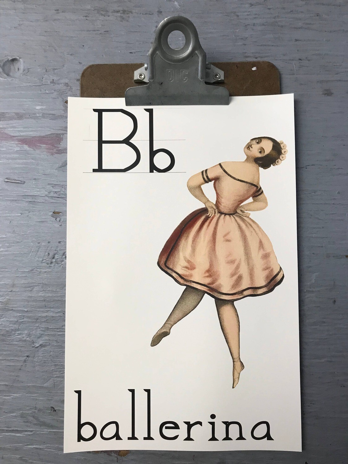 Ballerina Flashcard