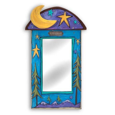 Believe moon/star mirror