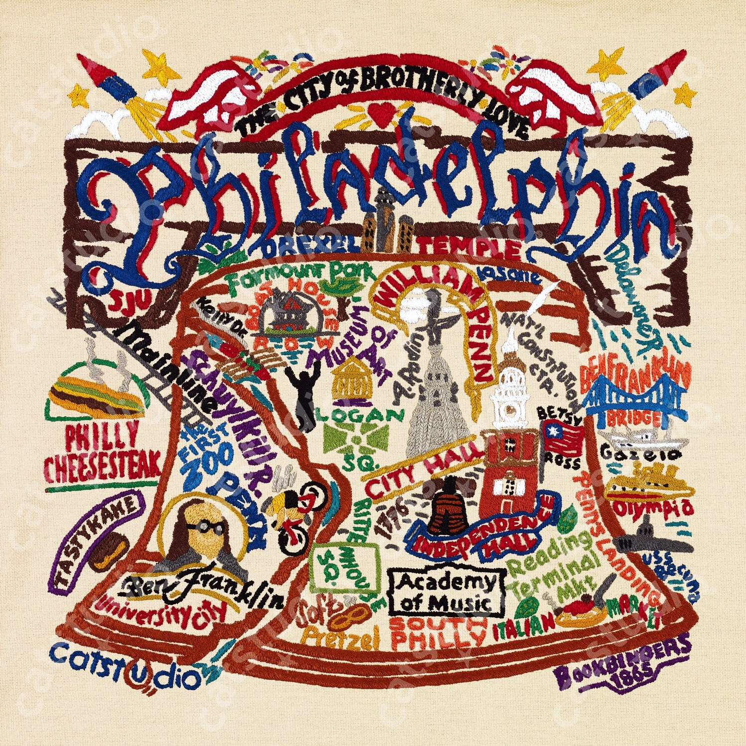 Philadelphia 10x10 print