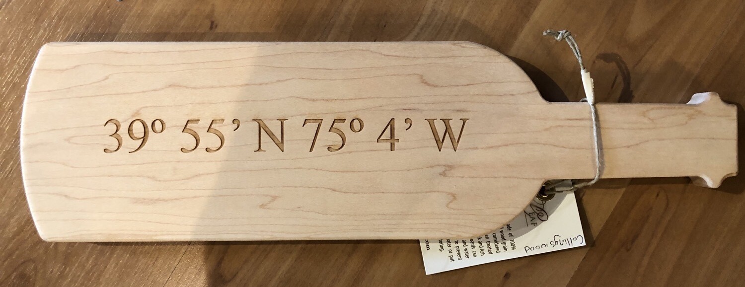15 X4 Collingswood lat/long wine board