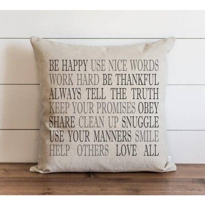 be happy pillow