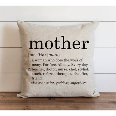 Mother Definition Pillow