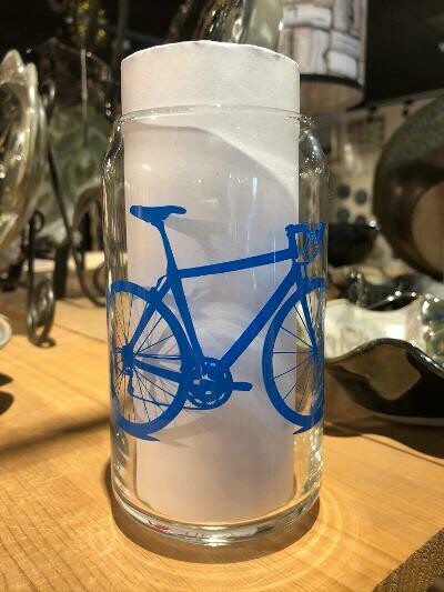 Bike Glass Blue