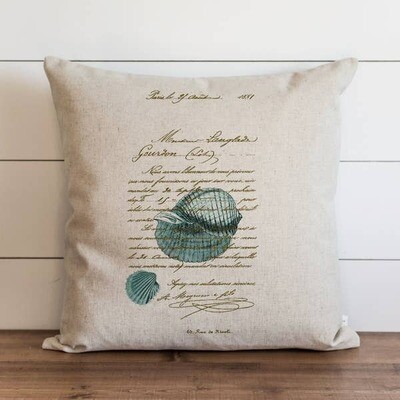 French shell pillow