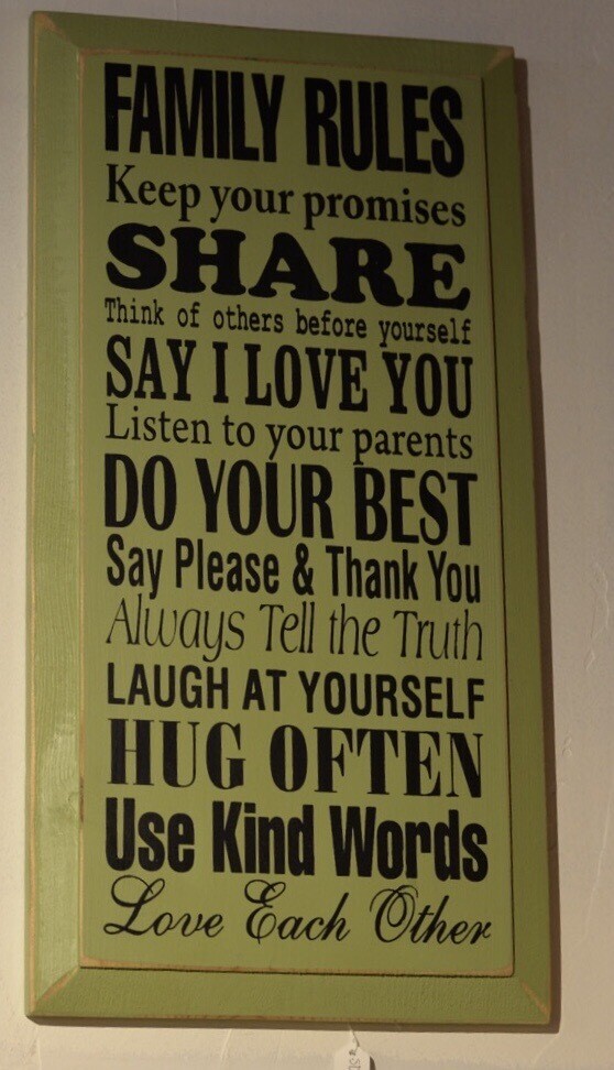 Family rules 9x18 Family rules 9x18