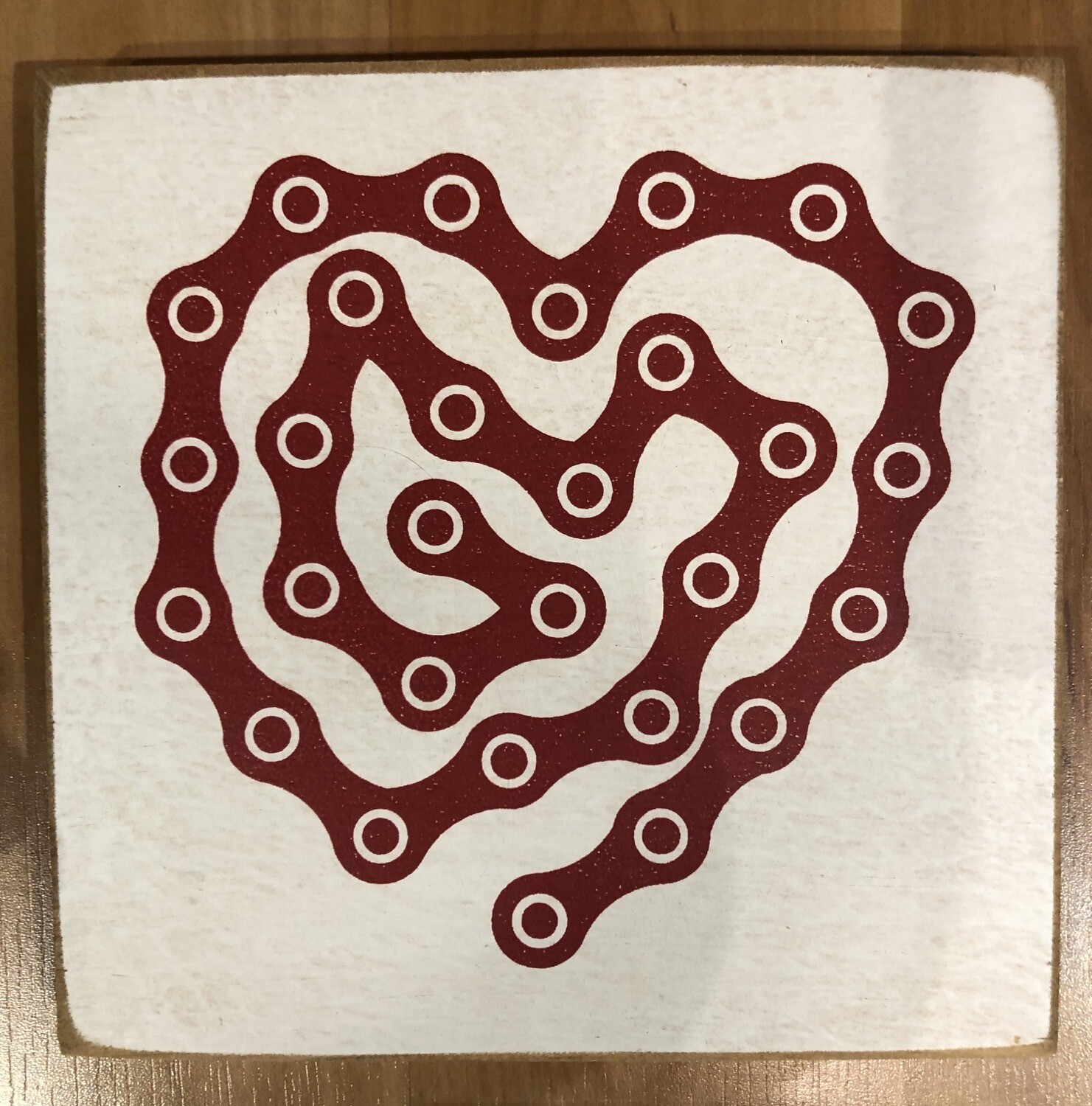 SDCS bike chain heart