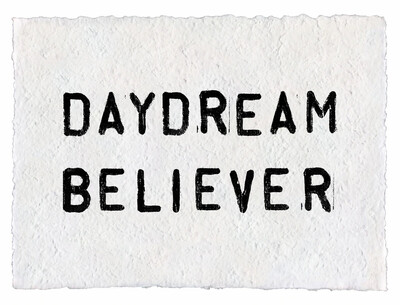 Daydream Believer Handmade Paper Print - 12"x16"