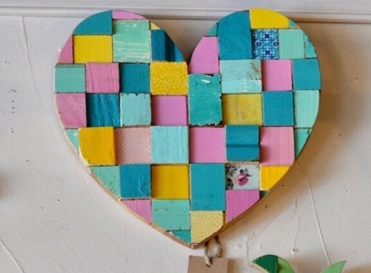 BA lg pink/teal heart