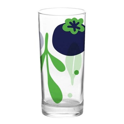 GH blueberry&amp;leaves glass