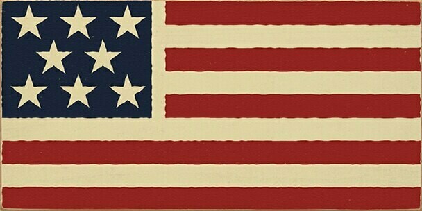 American flag sign