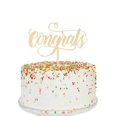 CT Congrats Gold topper