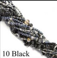 4 Strand Black Silver 4 Strand Black Silver