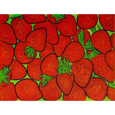 JT strawberries print