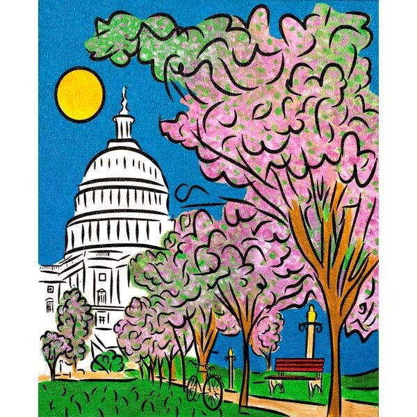 Capital spring print
