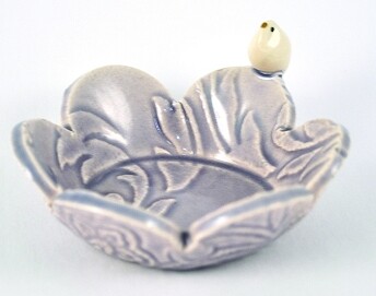 Purple Mini Bird Bowl