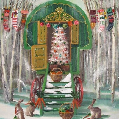 Christmas Caravan boxed card set