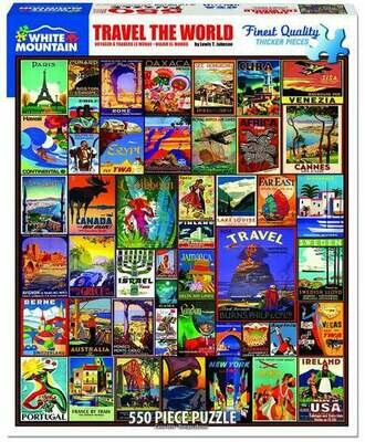 Travel the world puzzle