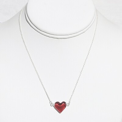PSO24fDR  Red Heart necklace