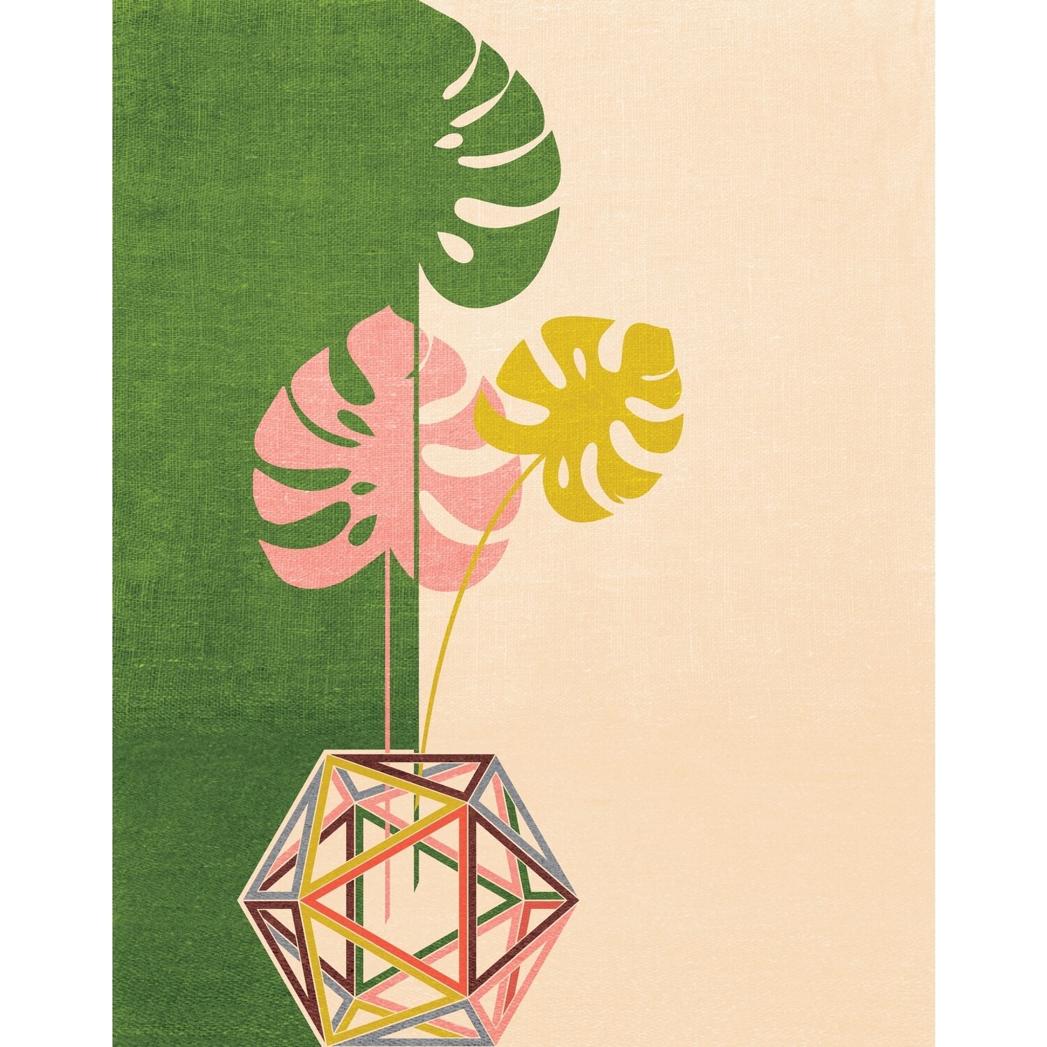 Monstera Leaves 8x10