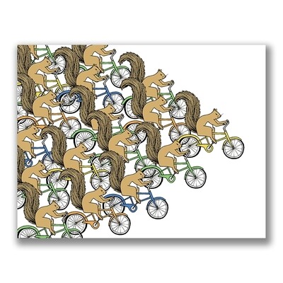 SGF squirrels on bikes 8x10
