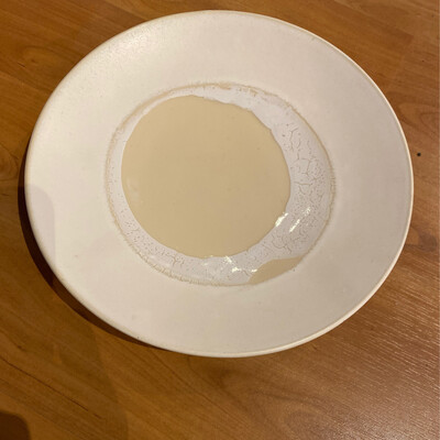 LK   9.5" white circle plate