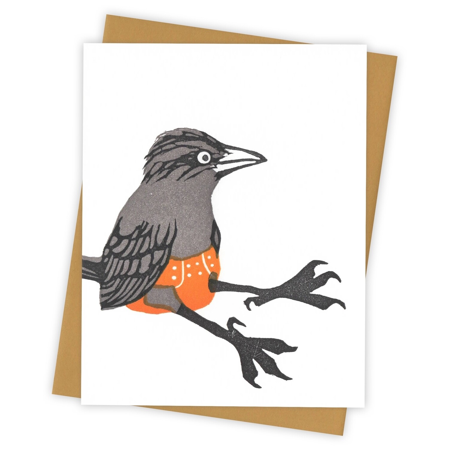 Baby Bird Grackle Card