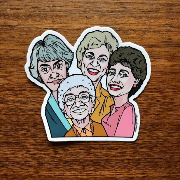 Golden Girls Sticker - Funny TV Characters - SMALL 3.5&quot; (8.9cm)