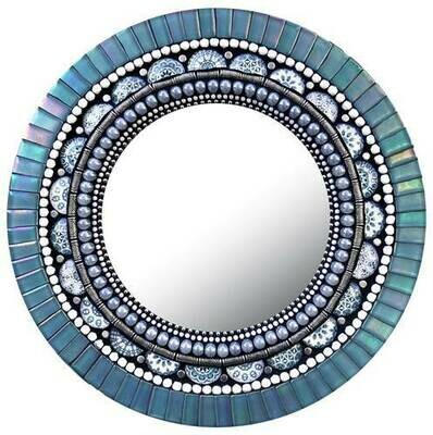 13&quot; Ice blue mandala