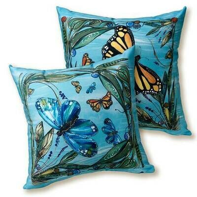 Monarch pillow 16&quot;x16&quot;