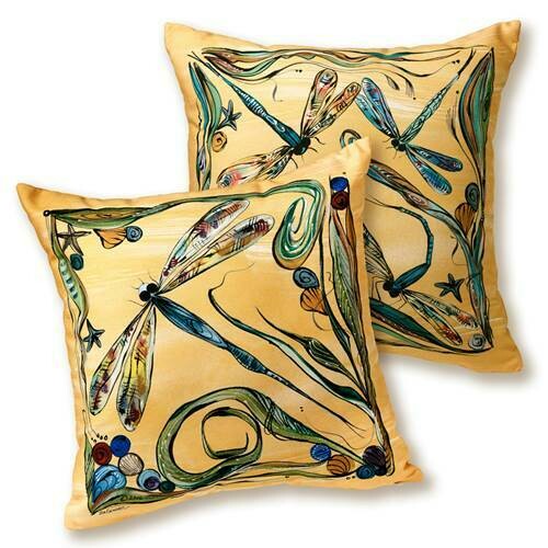 Dragonfly pillow 16"x16"