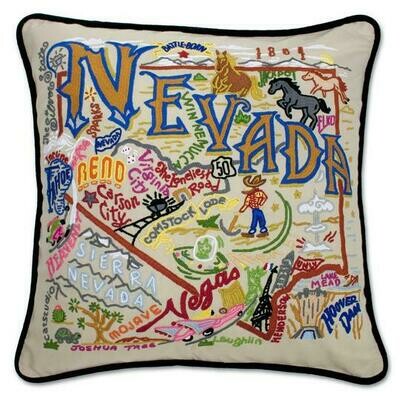 Nevada Hand-Embroidered Pillow