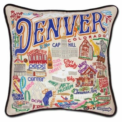 Denver Hand-Embroidered Pillow